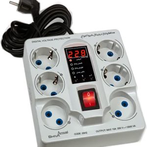 محافظ ولتاژ ۶ پریز دیجیتال شیواامواج